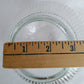VTG Clear Glass Lampshade Ribbed Holophane Style Flush Mount Ceiling Fan Sconce Replacement Globe Medium Size Cover Light 3.25" Fitter-NOS