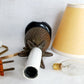 Vintage Small Solid Brass Pineapple Candlestick Lamp Hard Rubber Base Lampshade Bulb In Line Switch Nightlight Bedroom Living Room- Taiwan