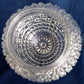 Vintage Clear Pressed Glass Small Globe Diamond Square Point Cut Knobby Design Ceiling Wall Porch Light Fixture Lampshade 3.25 inches Fitter-NOS