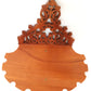 Vintage Victorian Fretwork Cherry Wood Carved Wooden Wall Shelf Scroll Saw Art Small Items Display