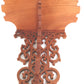 Vintage Victorian Fretwork Cherry Wood Carved Wooden Wall Shelf Scroll Saw Art Small Items Display