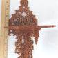 Vintage Victorian Fretwork Cherry Wood Carved Wooden Wall Shelf Scroll Saw Art Small Items Display