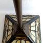 Vintage Mini Pendant Kichler K-65129 Tiffany Style-Stained Glass Slag Lampshade Canopy Retro Ceiling Hanging Lamp Fixture 26” Tall