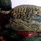 Vintage Cast Iron Hand Painted Mallard Duck Shaped Door Stop Bookend Colorful Metalware Cabin Man Cave Farmhouse Kitchen Décor