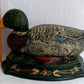 Vintage Cast Iron Hand Painted Mallard Duck Shaped Door Stop Bookend Colorful Metalware Cabin Man Cave Farmhouse Kitchen Décor