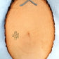 Vintage Sallman’s Head of Christ Lithography in Oval Lacquered Wood Slice Slab Wall Art Christian Religious Gift Divine Inspiration Plaque