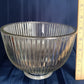 Vintage Heavy Clear Glass Light Shade Holophane Style Ribbed Small Diffuser Ceiling Fan Dome Shape Replacement Globe Cover Light 3.25" Fitter