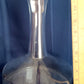 Vintage 1960s Glass Large Ships Decanter Wide Base Darington Style w/ Solid Glass Pale Amber Stopper Wine Beverage Bottle Barware