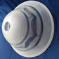 Vintage Torchiere Lampshade Victorian Style Frosted Clear Embossed Swag Motif Glass Ceiling Fixture Pendant Replacement Globe Shade 13” D