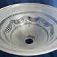 Vintage Torchiere Lampshade Victorian Style Frosted Clear Embossed Swag Motif Glass Ceiling Fixture Pendant Replacement Globe Shade 13” D