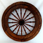 Antique Saxony Spinning Fly Wheel w/Metal Fittings 16 Spokes Folk Art Primitive Restoration or Rustic Cabin Home Décor (Wheel Only)-1920's