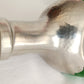 Vintage Royal Holland Daalderop Pinched 3-Sided Hammered Pewter over Emerald Green Glass Decanter Bottle w/Stopper- Barware- NOS