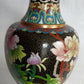 Vintage JINGFA Chinese Cloisonné Vase Colorful Enamel on Brass Blue Birds Floral Oriental Decor