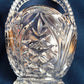 Vintage Anna Hutte Bleikristall 24% Lead Crystal Basket Bowl Candy Dish Mint Condition-Made in Germany