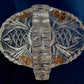 Vintage Anna Hutte Bleikristall 24% Lead Crystal Basket Bowl Candy Dish Mint Condition-Made in Germany