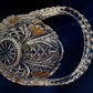 Vintage Anna Hutte Bleikristall 24% Lead Crystal Basket Bowl Candy Dish Mint Condition-Made in Germany