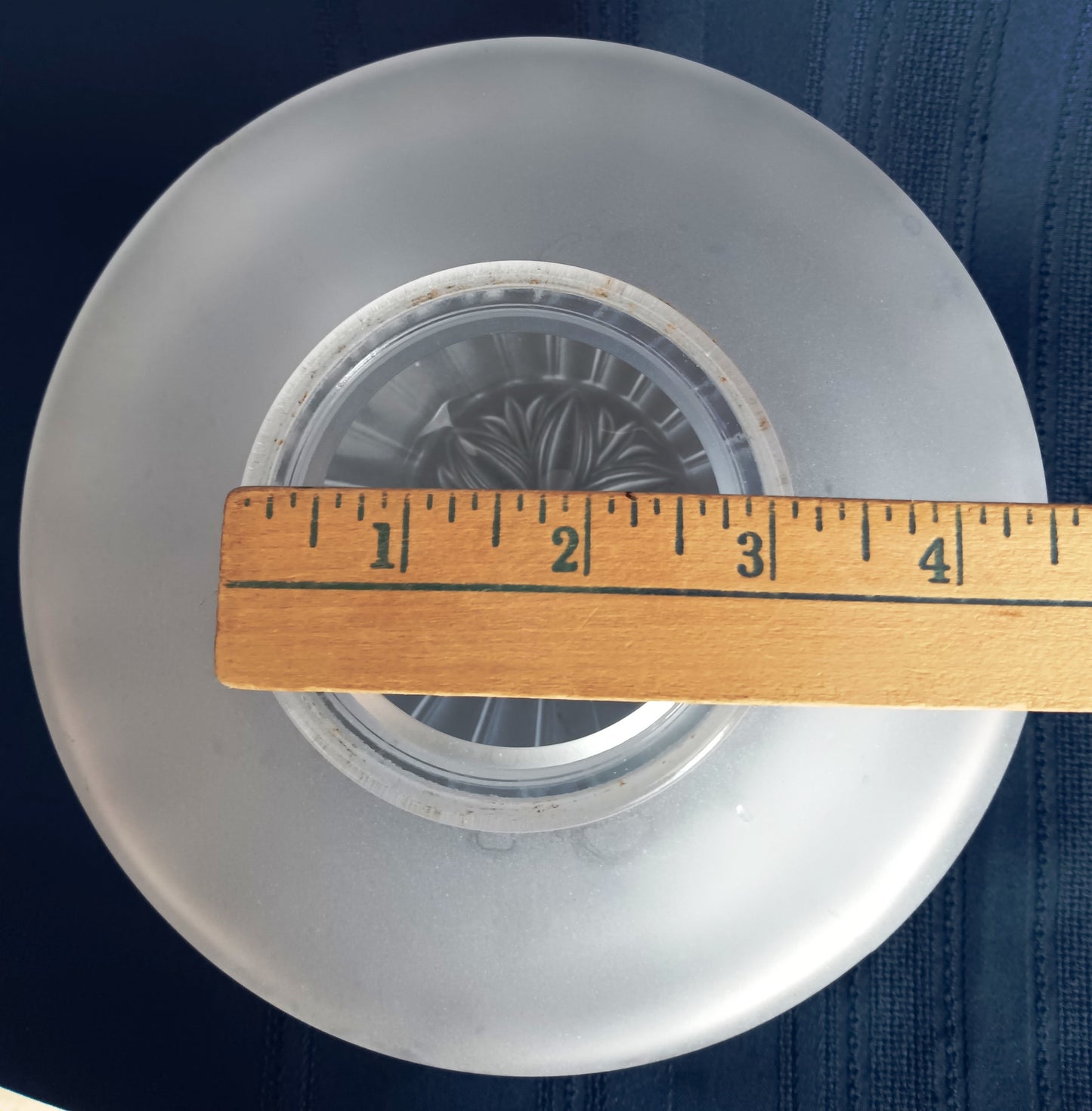 Vintage Frosted Glass Lampshade for Light Fixture Pendant Wall Sconces Replacement Globe 3.25” Fitter