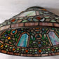 Vintage Tiffany Style Quoizel Collectible Table Floor Pendant Lampshade Slag-Stained Glass Replacement Globe 14” D