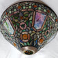 Vintage Tiffany Style Quoizel Collectible Table Floor Pendant Lampshade Slag-Stained Glass Replacement Globe 14” D