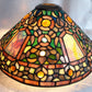 Vintage Tiffany Style Quoizel Collectible Table Floor Pendant Lampshade Slag-Stained Glass Replacement Globe 14” D