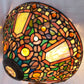 Vintage Tiffany Style Quoizel Collectible Table Floor Pendant Lampshade Slag-Stained Glass Replacement Globe 14” D