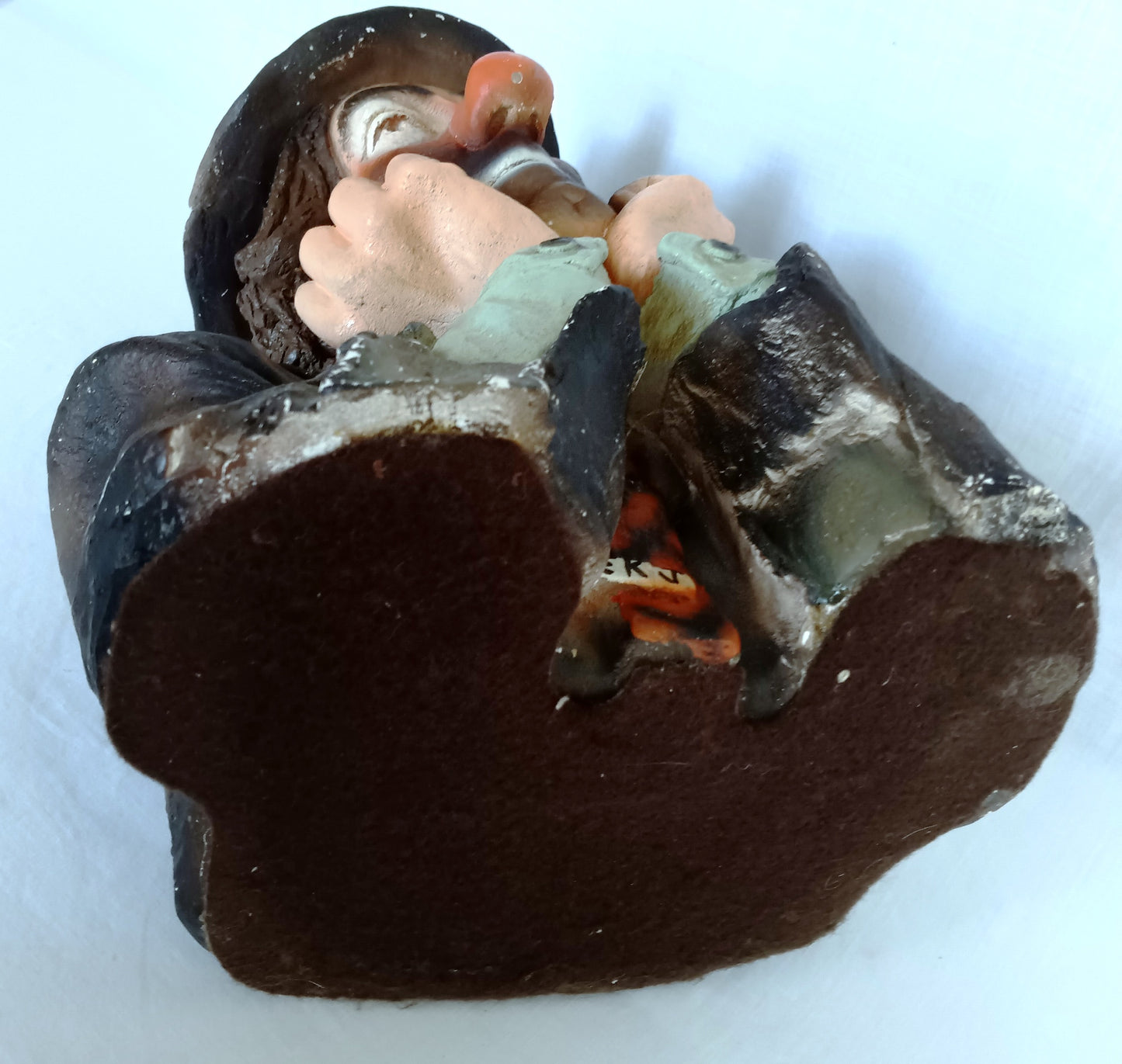 Vintage Emmett Kelly Jr. Chalkware Plaster Figurine Hobo Sad Clown Bust “Why me? "Signed EKJ Standalone Sculpture Pottery