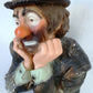 Vintage Emmett Kelly Jr. Chalkware Plaster Figurine Hobo Sad Clown Bust “Why me? "Signed EKJ Standalone Sculpture Pottery
