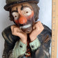 Vintage Emmett Kelly Jr. Chalkware Plaster Figurine Hobo Sad Clown Bust “Why me? "Signed EKJ Standalone Sculpture Pottery