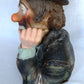 Vintage Emmett Kelly Jr. Chalkware Plaster Figurine Hobo Sad Clown Bust “Why me? "Signed EKJ Standalone Sculpture Pottery