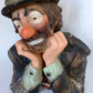 Vintage Emmett Kelly Jr. Chalkware Plaster Figurine Hobo Sad Clown Bust “Why me? "Signed EKJ Standalone Sculpture Pottery