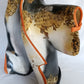 Vintage Biomorphic Art Ceramic Standalone Pottery Sculpture of a Kimono Seal Mark Likely Etsuko Sakimura Artist
