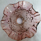 Vintage Fenton Glass Amethyst Glass Cabbage Rose Replacement Lamp Shade Ruffled Top Light Cover for Fairy Lamps