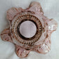 Vintage Fenton Glass Amethyst Glass Cabbage Rose Replacement Lamp Shade Ruffled Top Light Cover for Fairy Lamps