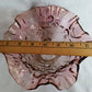 Vintage Fenton Glass Amethyst Glass Cabbage Rose Replacement Lamp Shade Ruffled Top Light Cover for Fairy Lamps