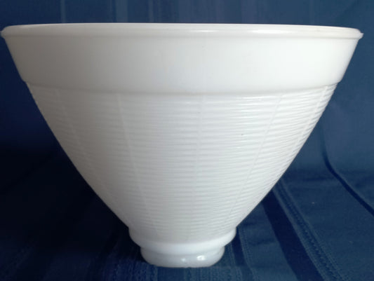 Vintage Milk Glass Diffuser Basket Weave Pattern Torchiere for Floor Table Lamp Medium 8"D Top Replacement Shade 2.25” Fitter