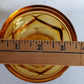 Vintage Set of 4 Bowls Anchor Hocking Fairfield Honey Gold Amber Glass Ice Cream Sherbet Champagne Coupe Low Stem Footed Glasses