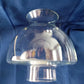 Vintage Clear Glass Mushroom Style Hurricane Lampshade Replacement Ball Chimney Globe Oil Kerosene Student Lamp-NOS