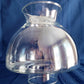 Vintage Clear Glass Mushroom Style Hurricane Lampshade Replacement Ball Chimney Globe Oil Kerosene Student Lamp-NOS
