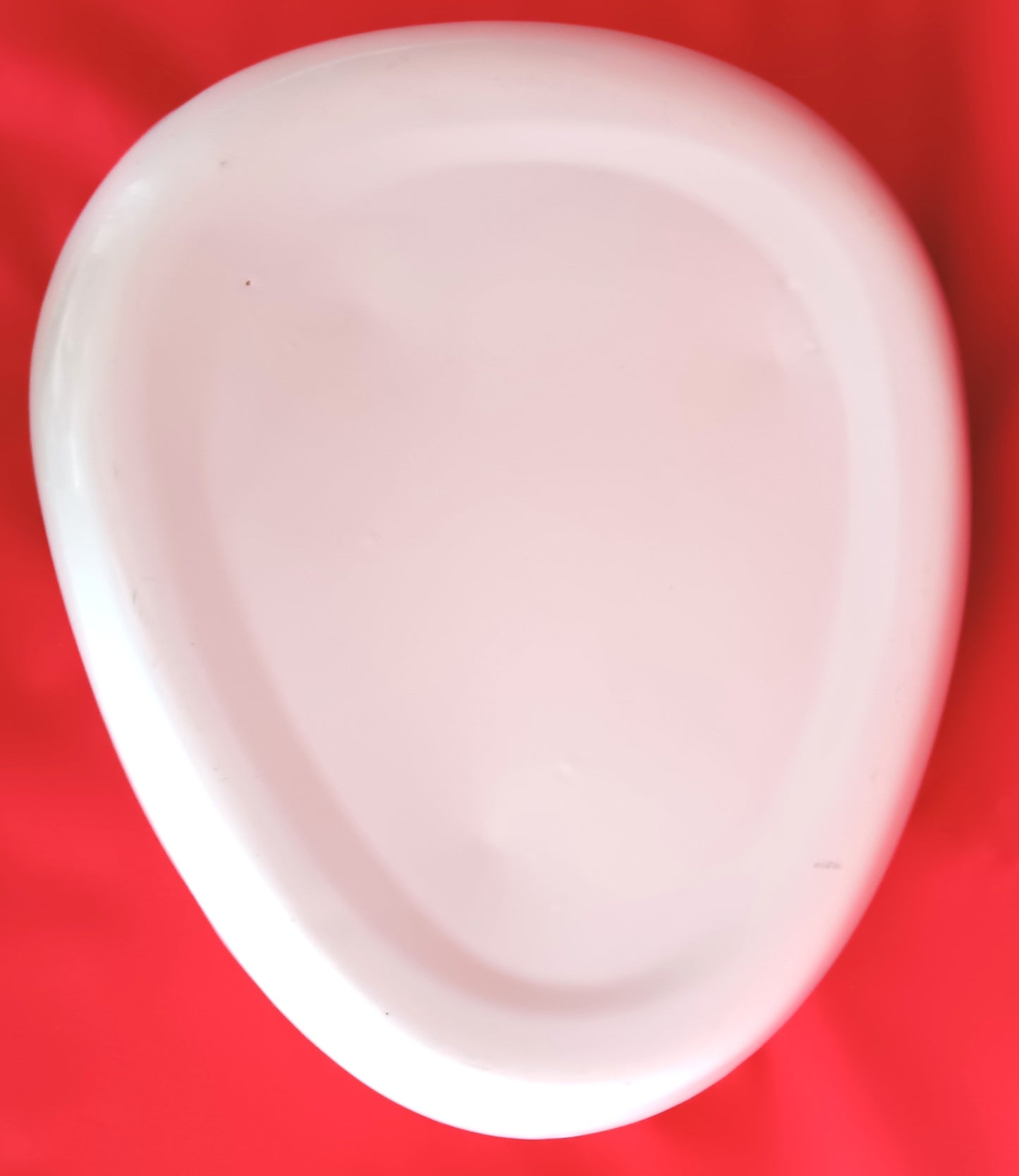 Vintage Mid Century Porcelain Enameled Steel Hospital Standard Bedpan Medical Artifacts Collection Enamelware - NOS