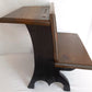 Vintage Handcrafted Wooden Children School Small Desk Bench Seat Side Table Plant Stand Doll Display Photography Props