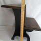Vintage Handcrafted Wooden Children School Small Desk Bench Seat Side Table Plant Stand Doll Display Photography Props