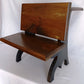 Vintage Handcrafted Wooden Children School Small Desk Bench Seat Side Table Plant Stand Doll Display Photography Props