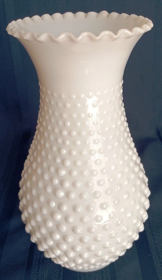 Vintage Mid Century Milk Glass Lampshade Hobnail Design Crimped Top Fluted Replacement Shade Oil Lamp Chimney Shade 9” Tall 4” Fitter  View on Etsy Copy   Active Listed on Jun 12, 2026