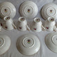 Vintage Set of 6 Windsor Rose Footed Gold Trim Teacup Saucer Exclusive Hammersley Fine China Princess House Collection Made in England