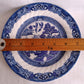Vintage Set of 6 Royal Cuthbertson Blue Willow China Dinner Plates Dishwasher Microwave Safe Dinnerware Stain Resistant Mint Condition