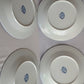 Vintage Set of 6 Royal Cuthbertson Blue Willow China Dinner Plates Dishwasher Microwave Safe Dinnerware Stain Resistant Mint Condition