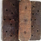 Antique Vintage Folk Art Hand Carved Wood Printing Block Textile Wall Stamp Crafts Tool
