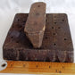 Antique Vintage Folk Art Hand Carved Wood Printing Block Textile Wall Stamp Crafts Tool