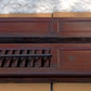 Antique Pair Reclaimed Salvaged Shutter SOLID Wood Wooden Interior Window Bi-fold Shutter 4 Raised Panels Country Rustic Décor -AS IS