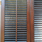 Antique Old Reclaimed Salvaged SOLID Wood Wooden Interior Window Pair Shutters 2 Panels Country Rustic Décor 22" W x 40 3/4” H